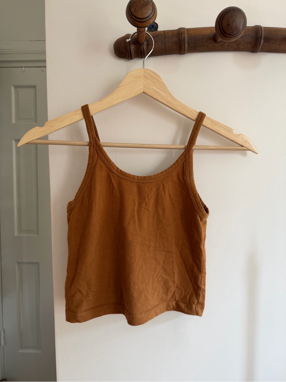 ARQ cropped tank - terracotta